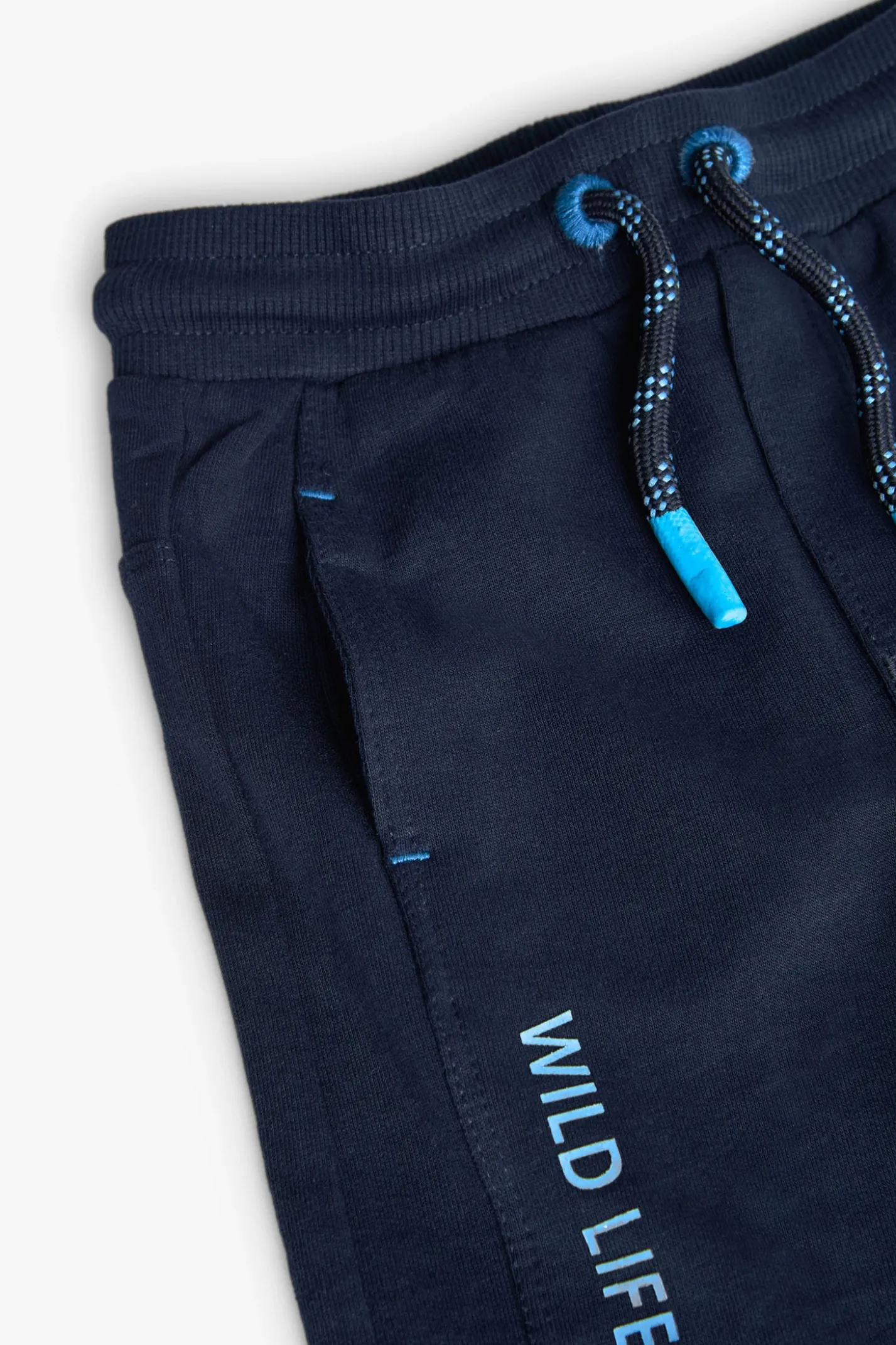 Pantaloni jogging in felpa per bambino in blu marino