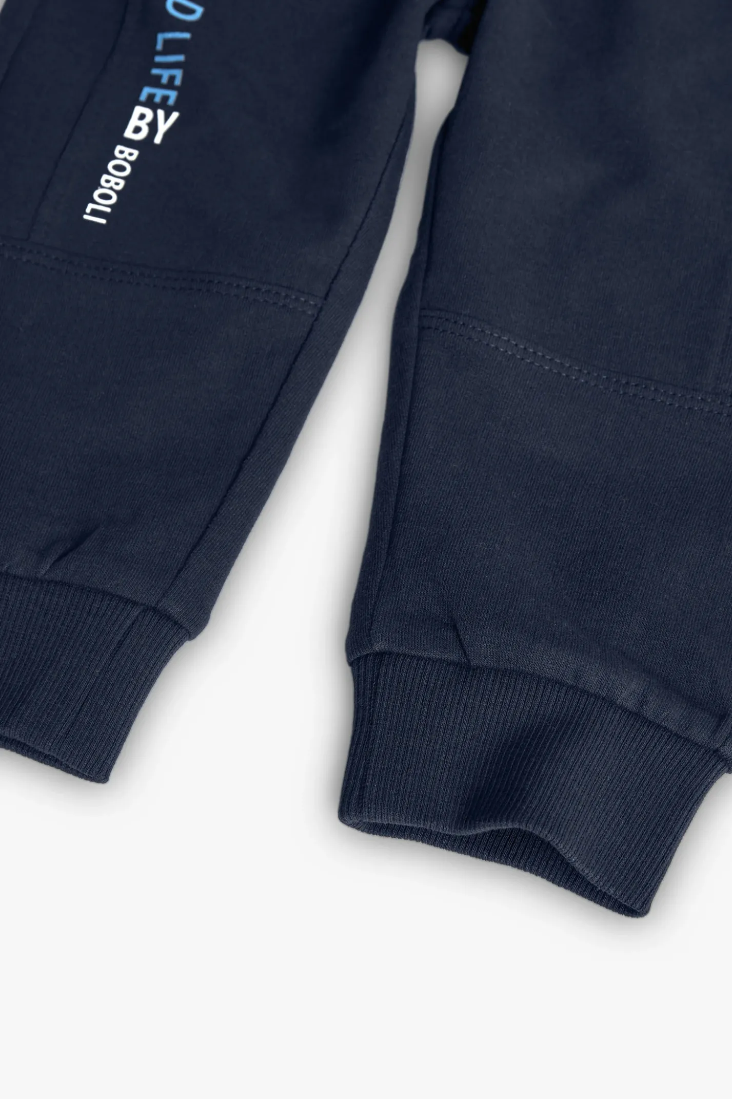 Pantaloni jogging in felpa per bambino in blu marino