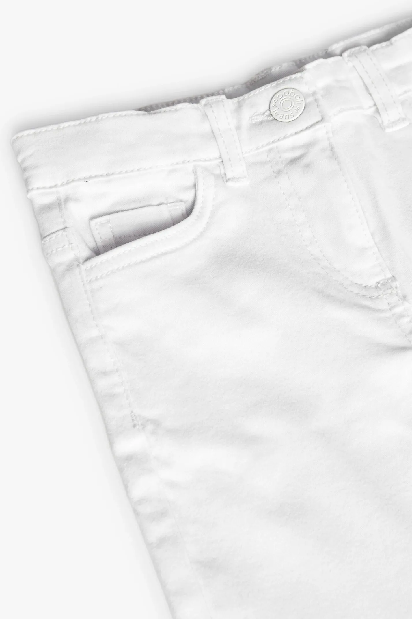 Pantaloni svasati da bambina di colore bianco