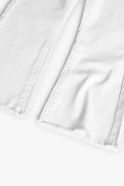 Pantaloni svasati da bambina di colore bianco