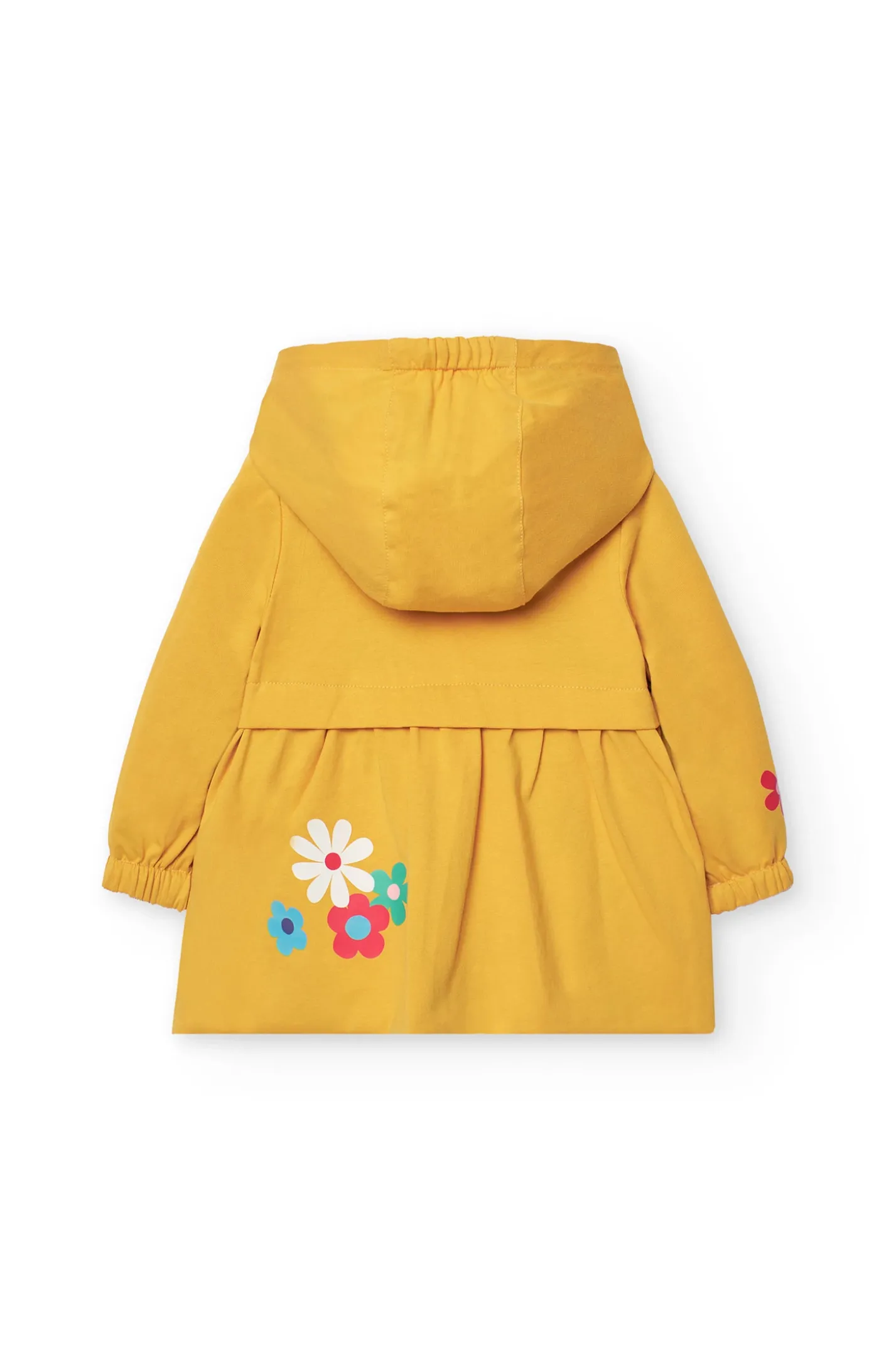 Parka reversibile in maglia per neonata con stampa