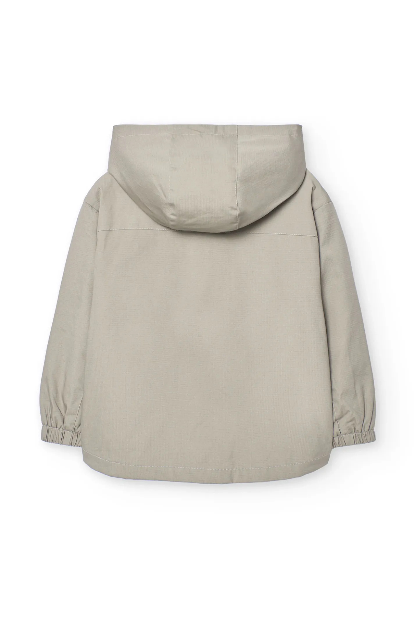 Parka tecnica a maglia per bambino di colore marrone
