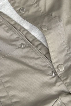 Parka tecnica a maglia per bambino di colore marrone