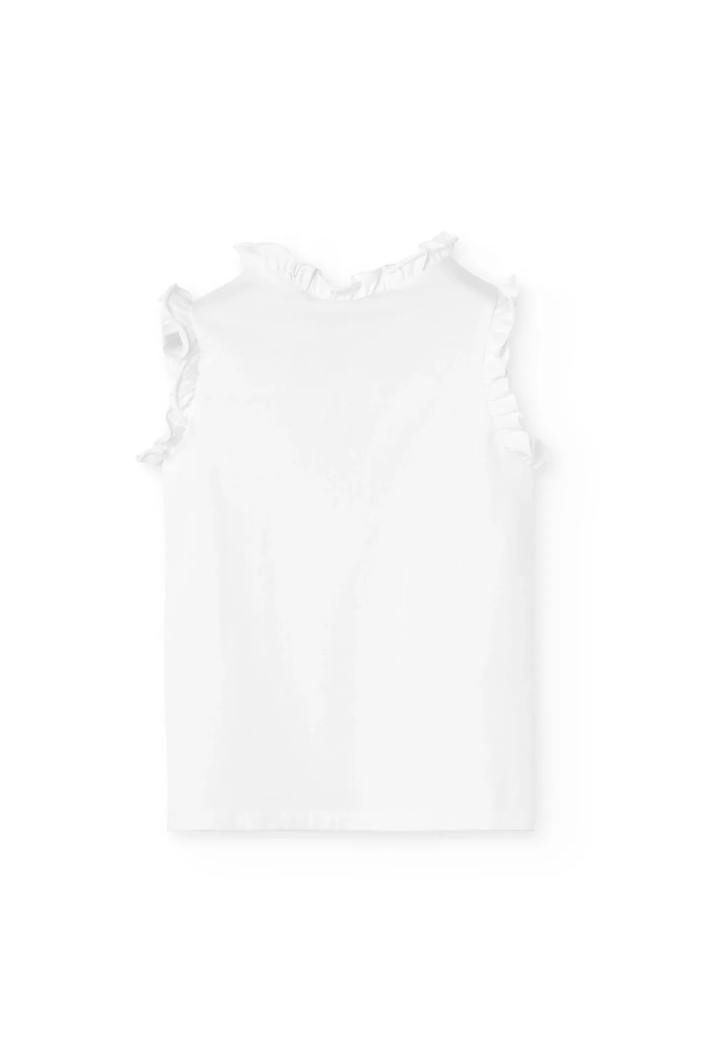 Pigiama di maglia senza maniche per bambina di colore bianco