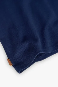 Polo in piqué per bambino di colore blu navy