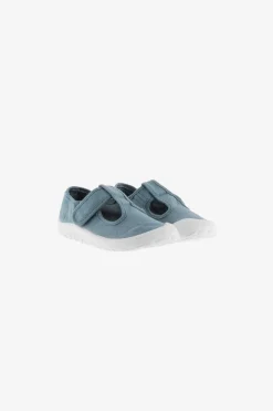 Sandali in tela blu