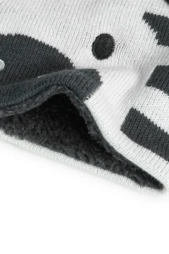 Sciarpa a maglia per neonato di colore grigio