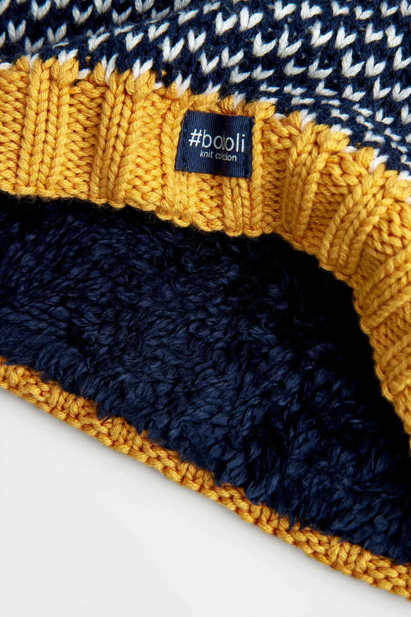 Sciarpa tricot jacquard per ragazzo