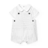 Set coordinato in maglia per neonato con righe in colore grigio