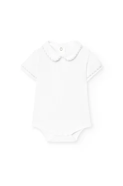 Set coordinato in maglia per neonato con righe in colore grigio