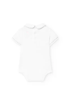 Set coordinato in maglia per neonato con righe in colore grigio