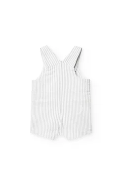 Set coordinato in maglia per neonato con righe in colore grigio