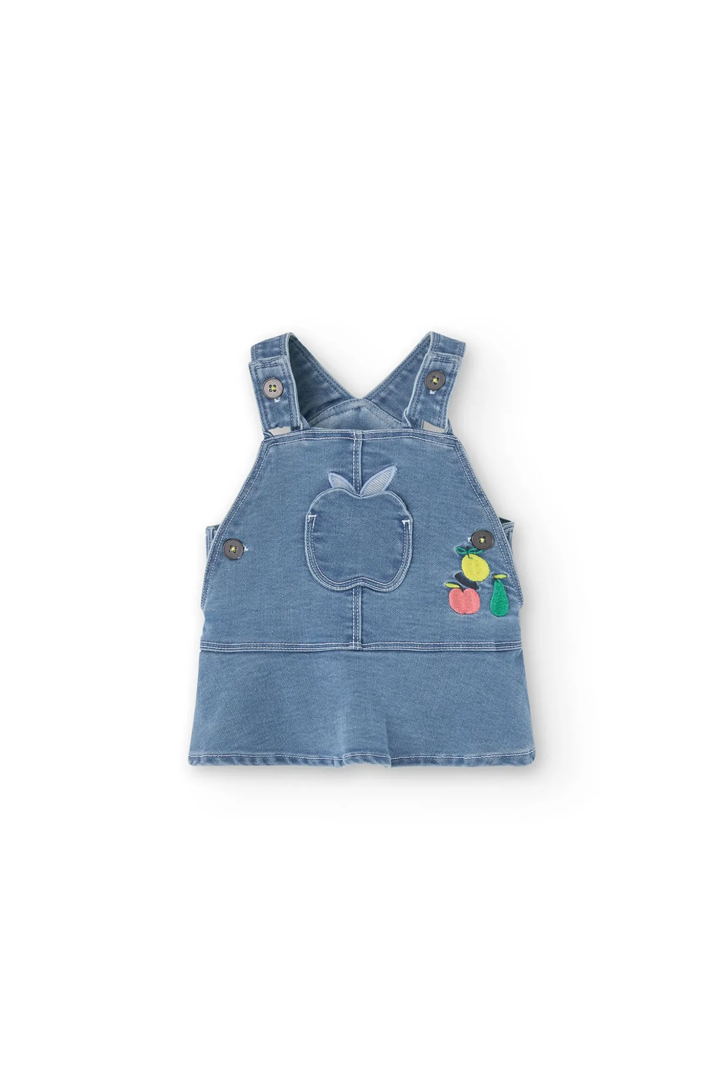Set di abito in maglia per neonata in colore giallo