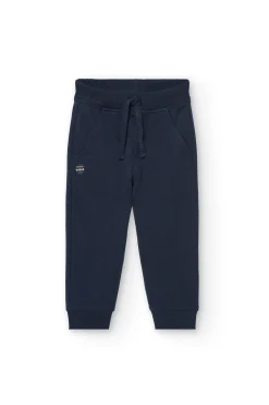 Set di felpa e pantalone in maglia per neonato di colore giallo