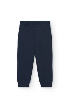 Set di felpa e pantalone in maglia per neonato di colore giallo