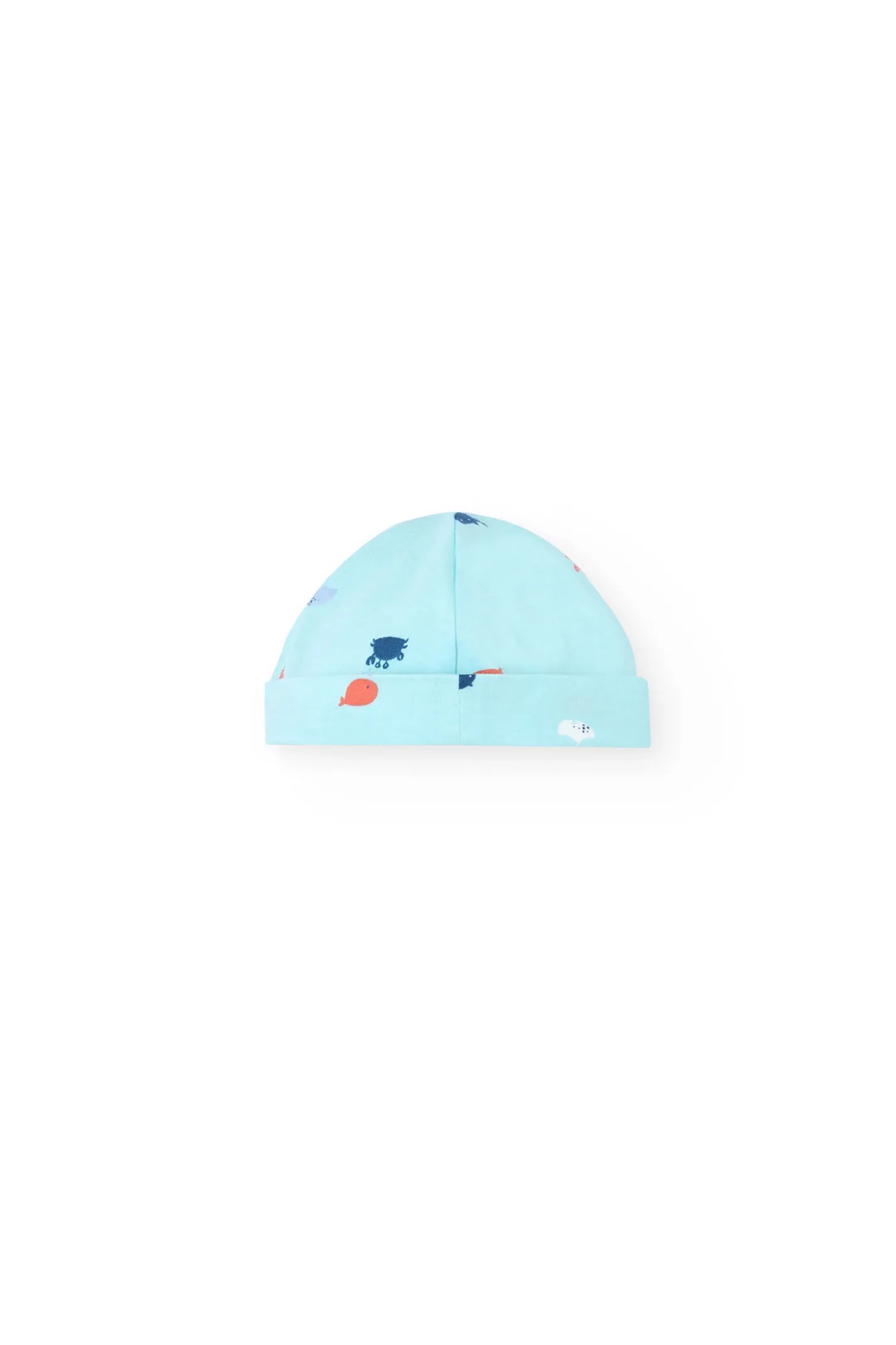 Set di maglieria per neonato in colore bianco.