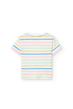 Set di maglietta e pantaloncini in maglia per neonato multicolore.