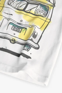 Set di maglietta e pantaloncini in maglia per bambino di colore verde