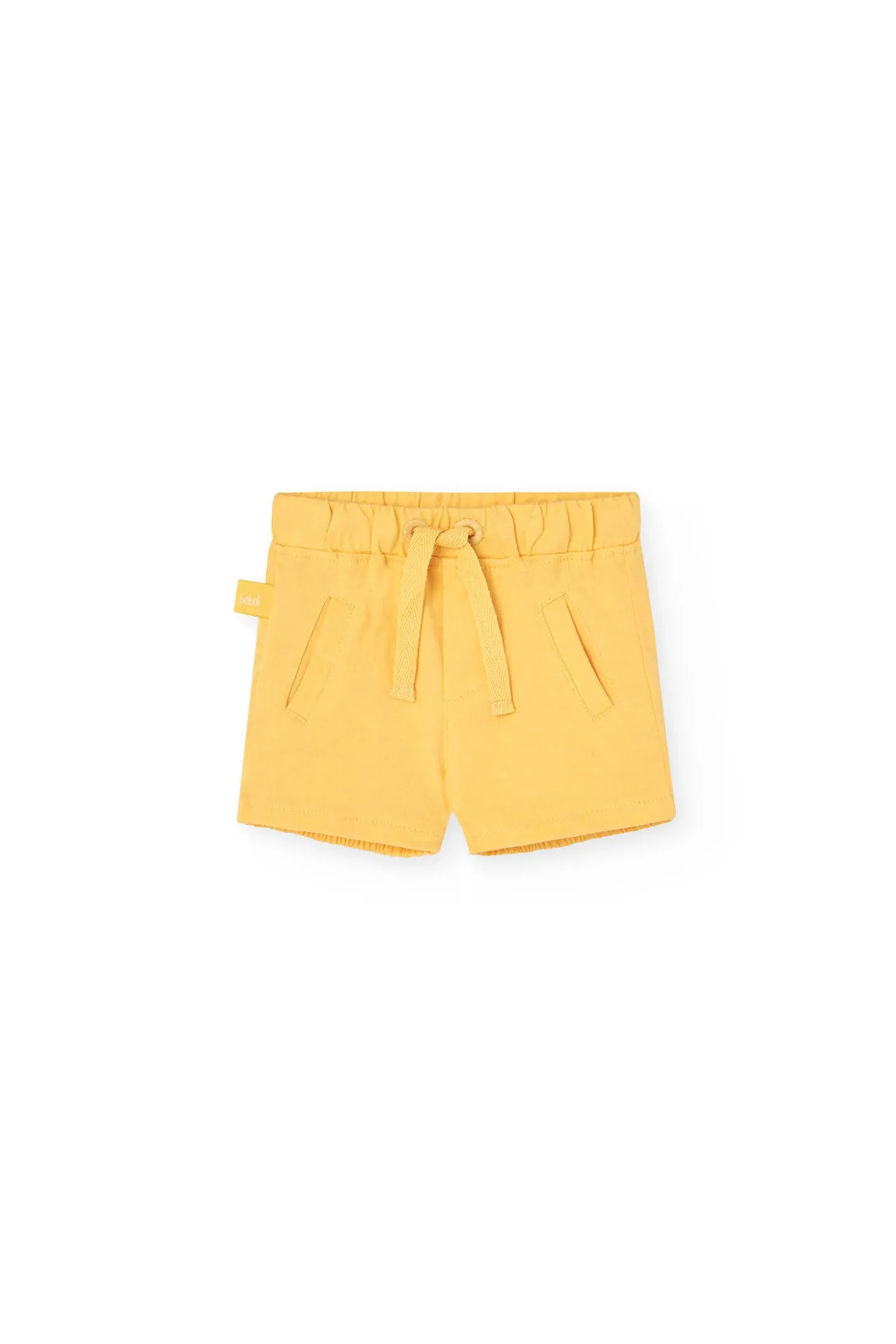 Set di maglietta in maglia per neonato di colore giallo con stampa a righe e coccodrillo.