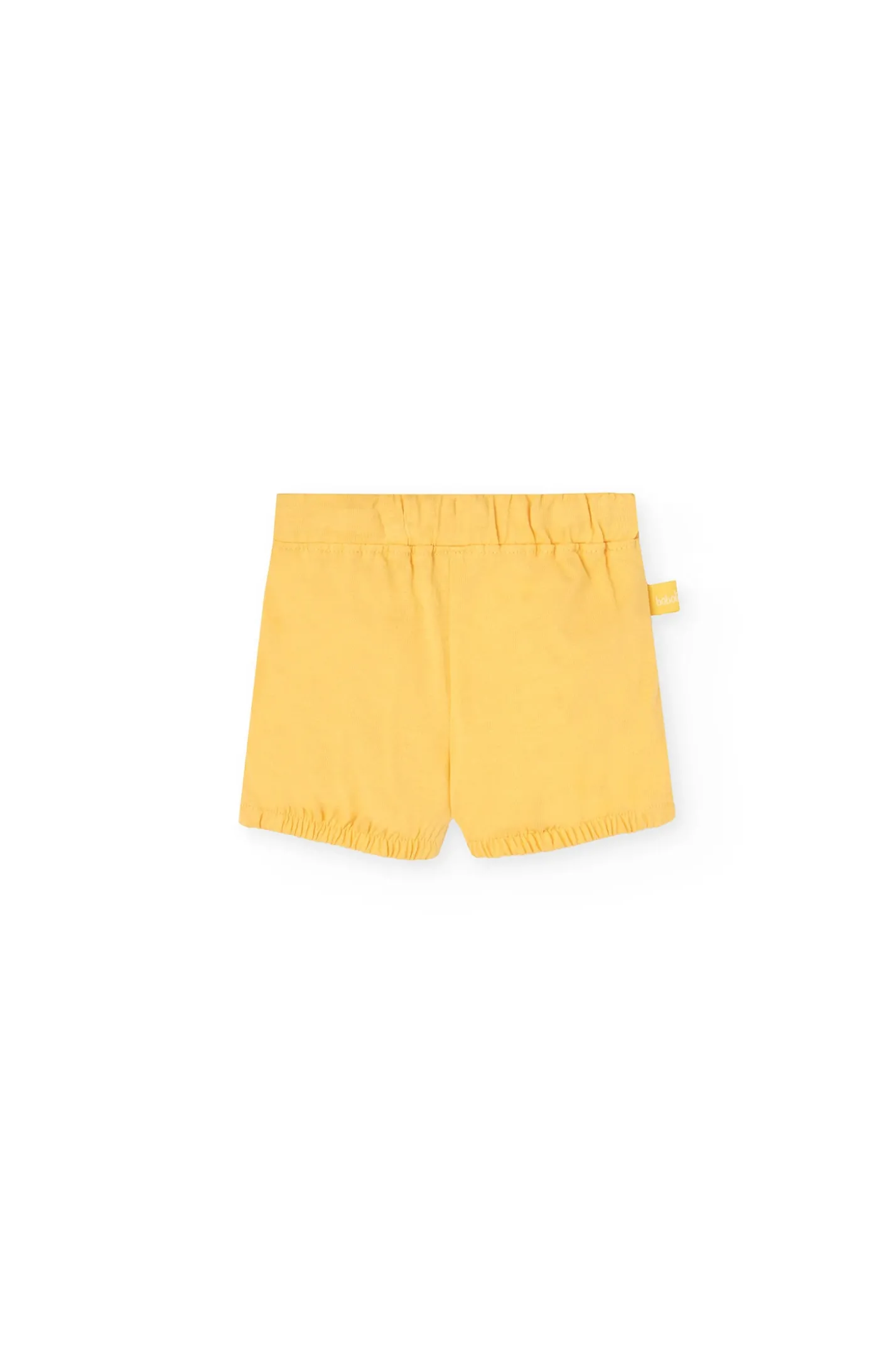 Set di maglietta in maglia per neonato di colore giallo con stampa a righe e coccodrillo.