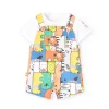 Set di t-shirt di maglia per neonato in colore salmone