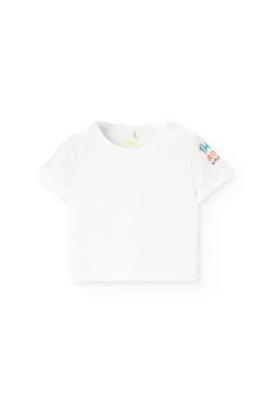 Set di t-shirt di maglia per neonato in colore salmone