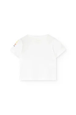 Set di t-shirt di maglia per neonato in colore salmone