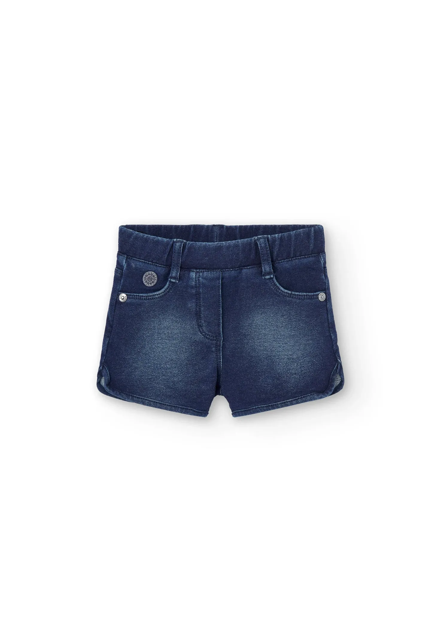 Short felpa denim per bimba