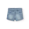 Short felpa denim per bimba