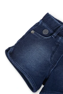 Short felpa denim per bimba