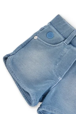 Short felpa denim per bimba
