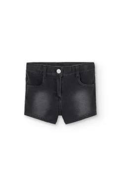Short felpa denim per ragazza