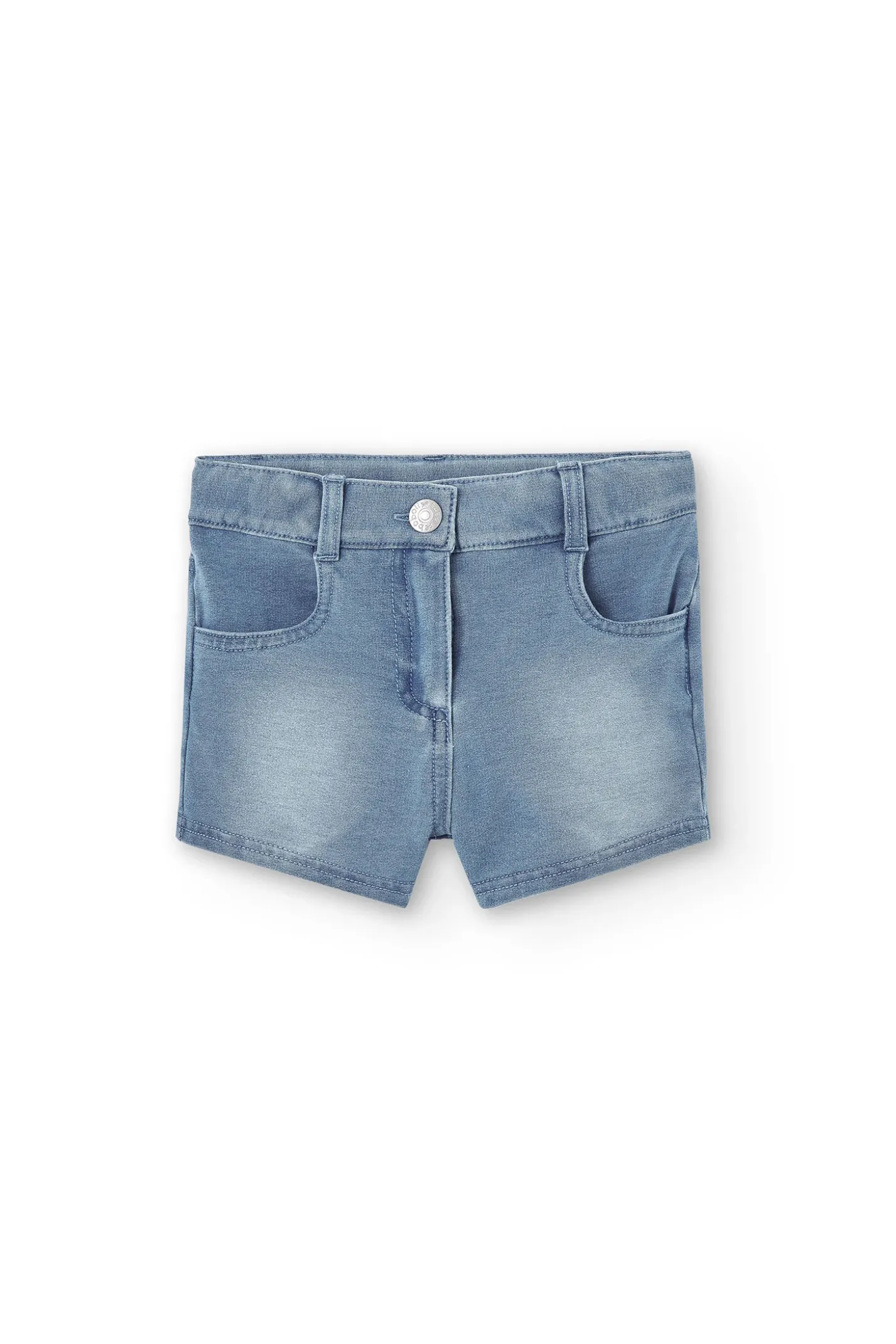 Short felpa denim per ragazza