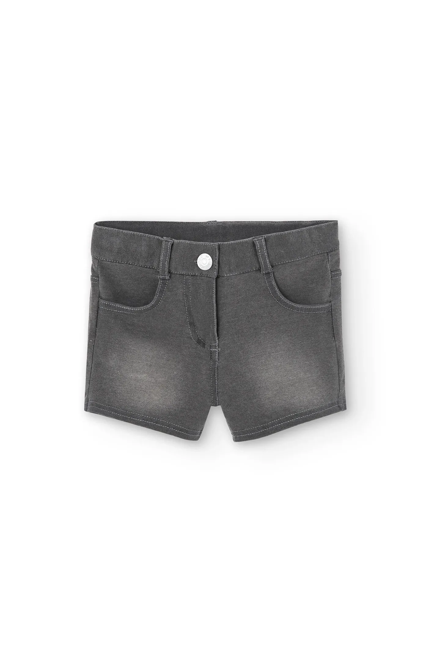 Short felpa denim per ragazza
