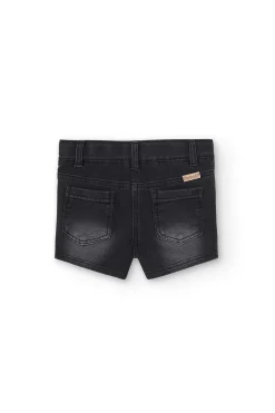 Short felpa denim per ragazza