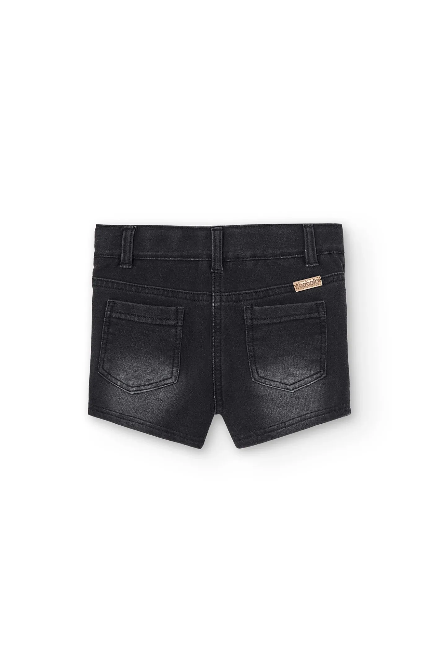 Short felpa denim per ragazza