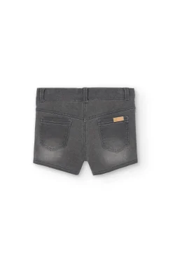 Short felpa denim per ragazza
