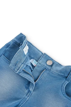Short felpa denim per ragazza