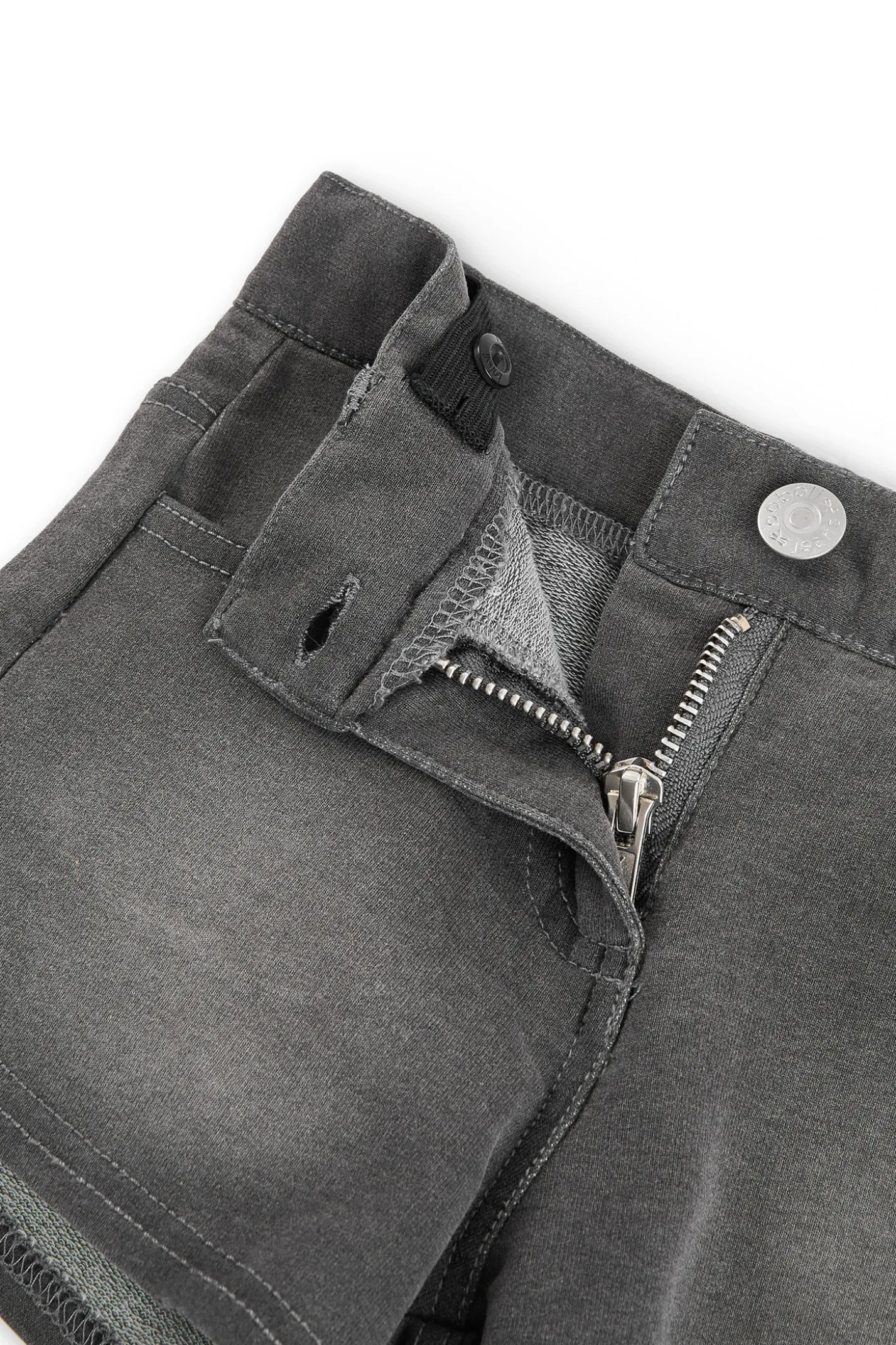 Short felpa denim per ragazza