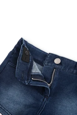 Short felpa denim per ragazza