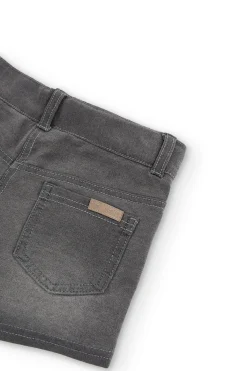 Short felpa denim per ragazza