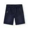Short in felpa denim elasticizzato per ragazzo