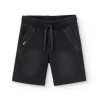 Short in felpa denim elasticizzato per ragazzo