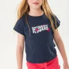 Short in felpa per bambina color fragola