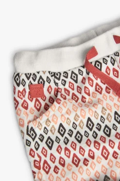 Short in maglia per neonata con stampa multicolore