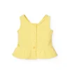 Top a maglia per neonata di colore giallo