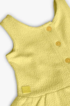 Top a maglia per neonata di colore giallo