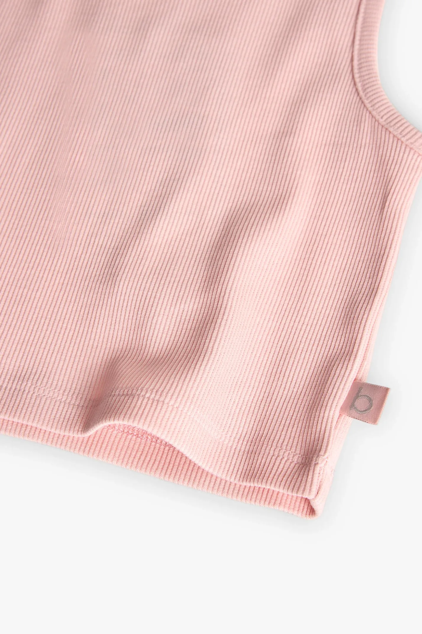Top basic di maglia per bambina in colore rosa