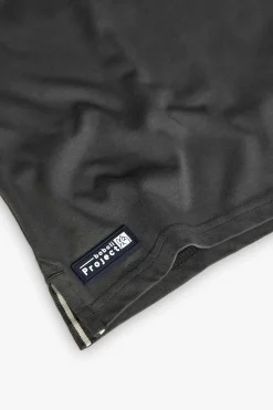 T-shirt in maglia per bambino in grigio con taschino