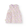 Vestitino in maglia per bambina con stampa floreale